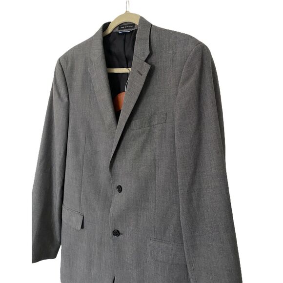 Tommy Hilfiger Gray Check 2-Piece Suit Jacket & Pants for Men Classic Fit Sz L40 - Picture 3 of 13